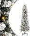 vidaXL Kunstkerstboom Wit 240 cm PVC en Metaal en Plastic
