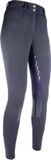 HKM Rijlegging Starlight 3/4 Silicoon zitvlak Zwart Kledingmaat 46 Katoen Vrouwen Paard