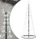 vidaXL LED-kerstboom 200 LEDs koud wit 180 cm