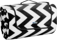 Relaxdays XL Picknickkleed 200x300 cm - isolerend waterdicht fleece - zigzag