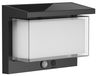 Panneau solaire Lampe murale LED, blanc froid, 900 lumen, avec détecteur de mouvement