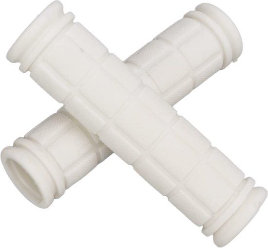 Full Grip Fietshandvatten Wit - Anti Slip - Fietsstuur - 115mm/22mm - van Heble®