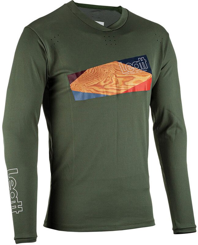 Leatt MTB Enduro 4.0 LS Jersey Men - olijf - 6009554021152
