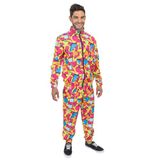 Chaks - 90er-jaren-outfit, retro joggingpak, trainingspak | Festivaloutfit, carnavalkostuum, retro-outfit voor dames en heren, jas en broek in cultlook