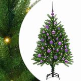 vidaXL Kerstboom met 150 LED, Groen, 120 cm