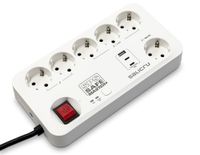 Salicru SPS Safe Master+ Stekkerdoos, actieve elektrische beveiligingen van de nieuwste generatie (6 geaarde stopcontacten)