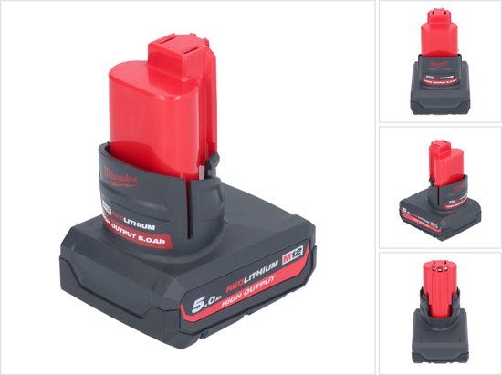 Milwaukee M12 HB5 HIGH OUTPUT 12V 5.0Ah Battery - 4932480165