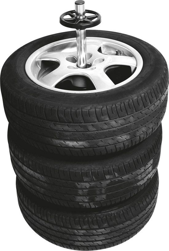 Carpoint Wielstandaard met hoes aluminium zwart