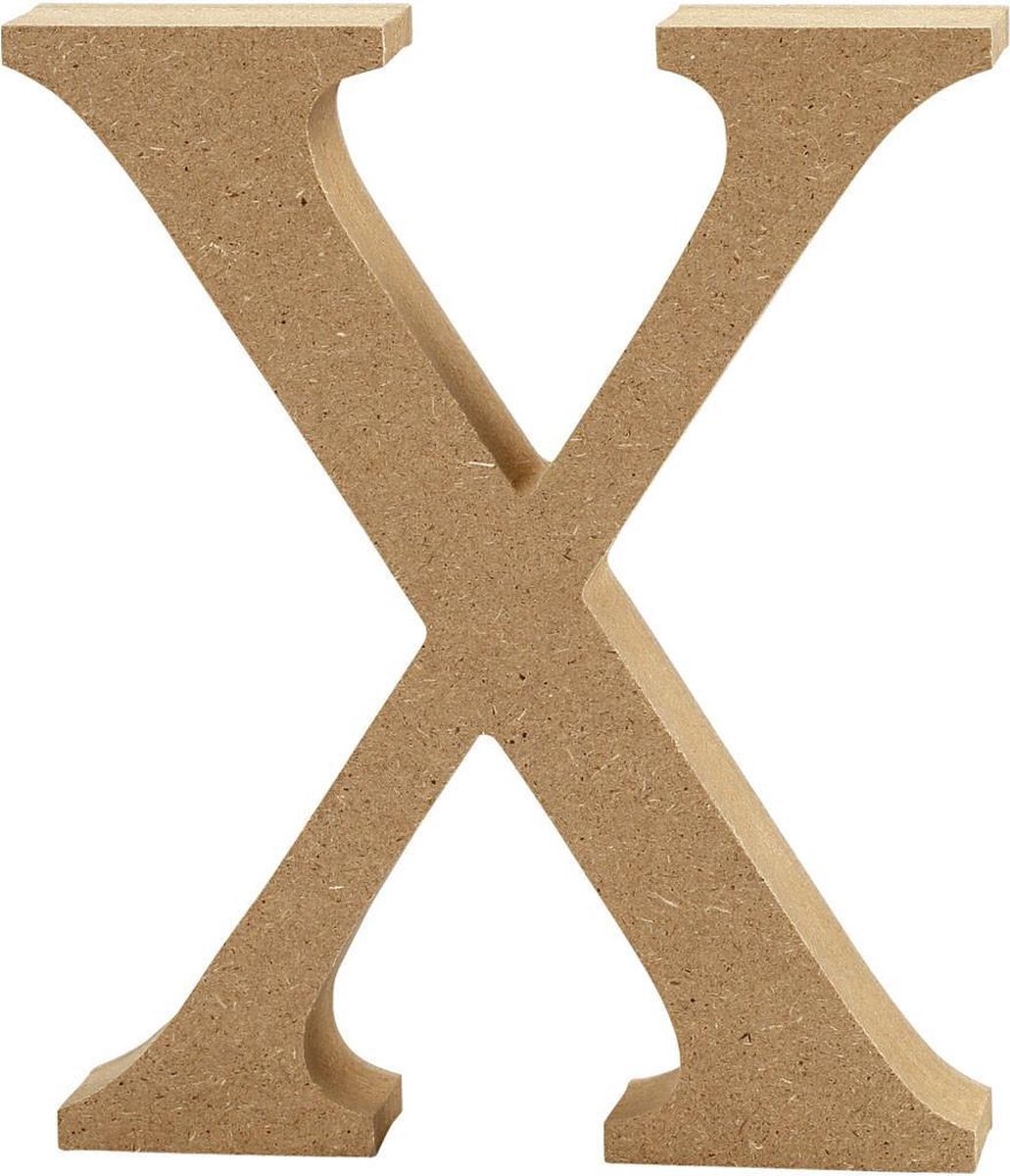 Creative Letter X Mdf 13 Cm