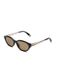Furla Lunettes de soleil Noir brillant Verre marron