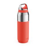 ION8 PRIMO ROAM Geïsoleerde Waterfles 485 ml (16 oz)- Lekvrije RVS Fles, Vacuümgeïsoleerd voor Warme en Koude Dranken, Draaidop, Vaatwasserbestendig, Koraal