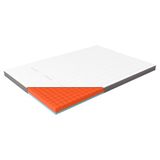 Genius Eazzzy Premium Cube Topper – 200 x 200 cm, hoogte 9 cm, ergonomische matrastopper, 2-in-1 omkeerbare topper met vaste en zachte kant, ademende mesh-overtrek, hoeklussen