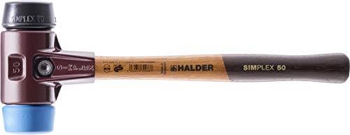 HALDER Simplex-kunststofhamer, met stalen behuizing en hoogwaardige houten steel | Ø=50 mm | 3012.050