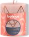Bolsius Bougie rustique sapin de Noël Misty Pink - 8 cm / ø 7 cm