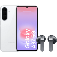Samsung Galaxy A37 128GB Wit 5G + Samsung Galaxy Buds4 Zwart
