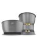 Esbit Spirituskookset - incl. twee pannen van hard geanodiseerd aluminium - 1800 ml en 2350 ml - Spiritusbrander met een verscheidenheid aan accessoires, grijs