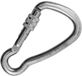 Kong Italy Harness Kl Schroefkarabijnhaak Zilver 80 mm