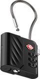 Xtorm TSA Kofferslot met Bluetooth Tracker – Bagage Tracker voor Koffer – Apple Find My & Android Find My – Zwart