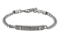 Police Cranio Antieke zilveren roestvrijstalen herenarmband