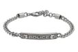 Police Cranio Antieke zilveren roestvrijstalen herenarmband