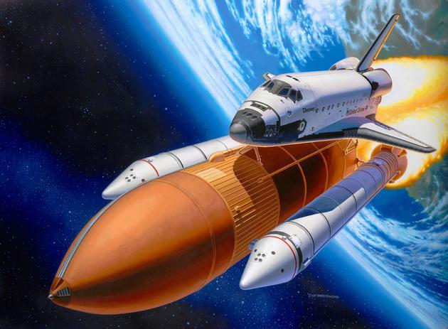 Revell Space Shuttle Discovery + Booster Rockets