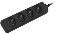 Lanberg Verlengstuk 4X 230V 1,5M Koper Zwart