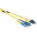 ACT RL5601 10 meter Singlemode 9/125 OS2 duplex ruggedized fiber kabel met LC en SC connectoren