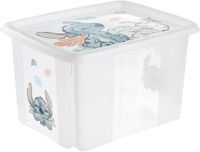 Keeeper Karolina Stitch opbergbox, 30 liter, transparant