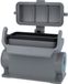 HARTING Han 16B, boîtier de base, haut, avec 1x raccordement latéral M32, équipé de 1 bride de fixation avec capot de protection, plastique - 1 pièce