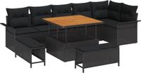 vidaXL Banc de jardin noir