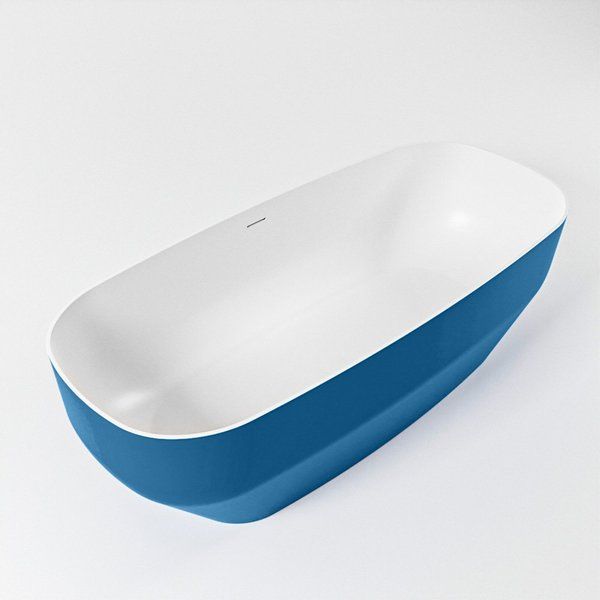 Mondiaz STONE Vrijstaand Bad - 170x75cm - Jeans/Talc