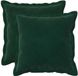 vidaXL - Kussensloop - 2 stuks - HOUTEN - Donkergroen - 45 x 45 cm - Fluweel