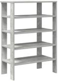 vidaXL Schoenenrek 61x32x87,5 cm bewerkt hout betongrijs