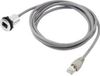 Tru Components RJ45-01-BK RJ45-inbouwbus 1408771 Bus, inbouw, Stekker, recht Aantal polen (sensoren) 8P8C Zwart 1 stuk(s)