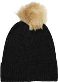 VERO MODA VMGRACE POMPOM BEANIE - Dames - Zwart
