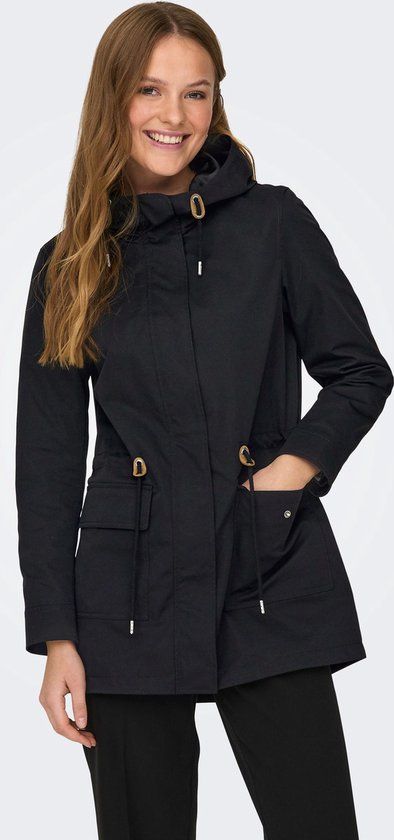 ONLY ONLLOUISE Parka - Zwart - Dames - Maat L