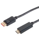 S-Impuls DisplayPort naar HDMI kabel - 7,5 meter - 4K 60 Hz + HDR