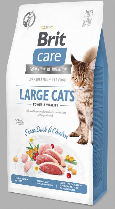 Brit Care Cat Grainfree Adult Large Cats Fresh Duck & Chicken 7 kg - Kat