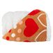 Lavish Home Fleece-Sherpa-plaid, harten, rood, 127 x 152 cm
