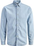 Jack & Jones Denim overhemd Slim Fit Lange mouw Katoen Blauw Denim XXL
