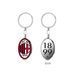AC Milan lowell Sleutelhanger Milan Staal Unisex