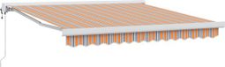 vidaXL Auvent solaire électrique Orange Polyester 350 x 250 cm