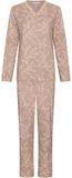 Pastunette - Harmony - Pyjama - Bio-Katoen/Polyester - Gebloemd - Beige - Maat 44
