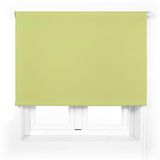 Blindecor Transparant premium rolgordijn op maat | pistache kleur | rolgordijn 110 x 165 cm