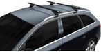 Menabo Tiger Black | Porte-bagages de toit pour Opel - Crossland X 2017-2020 - Aluminium - Longueur 120 cm - Capacité de charge 75 kg - Jeu de 2 pièces