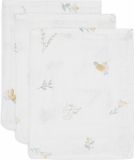 Jollein - Baby Hydrofiel Washandje - Katoen - 3 Stuks - Lovely Birds