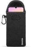 MobyDefend Samsung Galaxy A25 Neopreen Pouch Met Karabijnhaak - Zwart