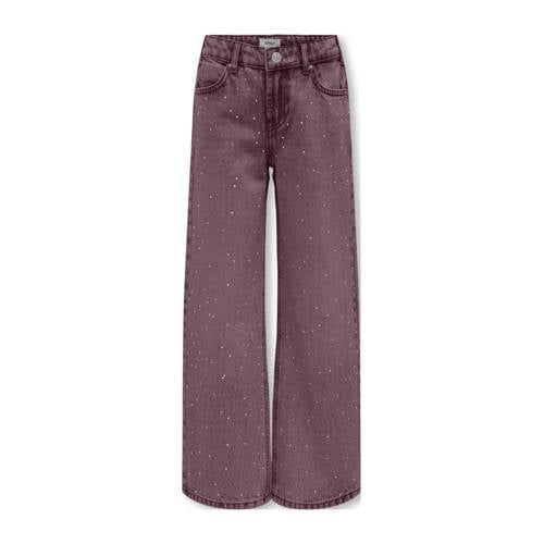 ONLY KIDS ONLY GIRL wide leg jeans paars