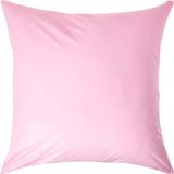 Homescapes Kussensloop 60x60 cm Roze 100% Egyptisch Perkal Katoen 200 TC