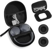 TRANKIELO® - Over-Ear Hoofdtelefoon Beschermhoes – Universele Hardcase – Wit, Multi, Zwart